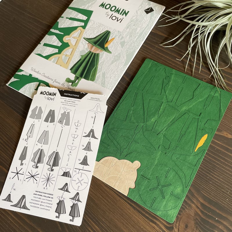 Loviロヴィ木製オブジェ・ムーミンファミリー / スナフキン | リスノ雑貨店