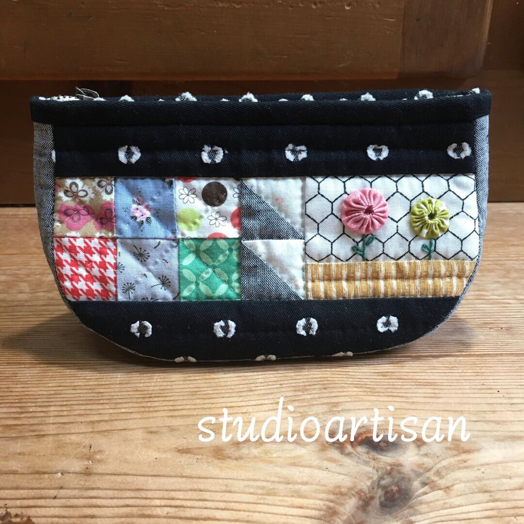 ヨーヨーフラワーポーチ パッチワークキット | mayumisakai's STORE