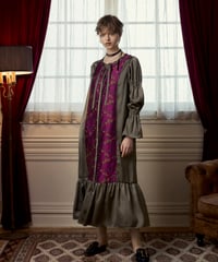 garden jacquard dress/pink