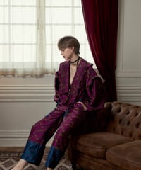 garden jacquard jacket /pink