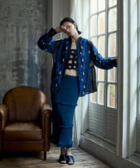 jacquard shirt / blue