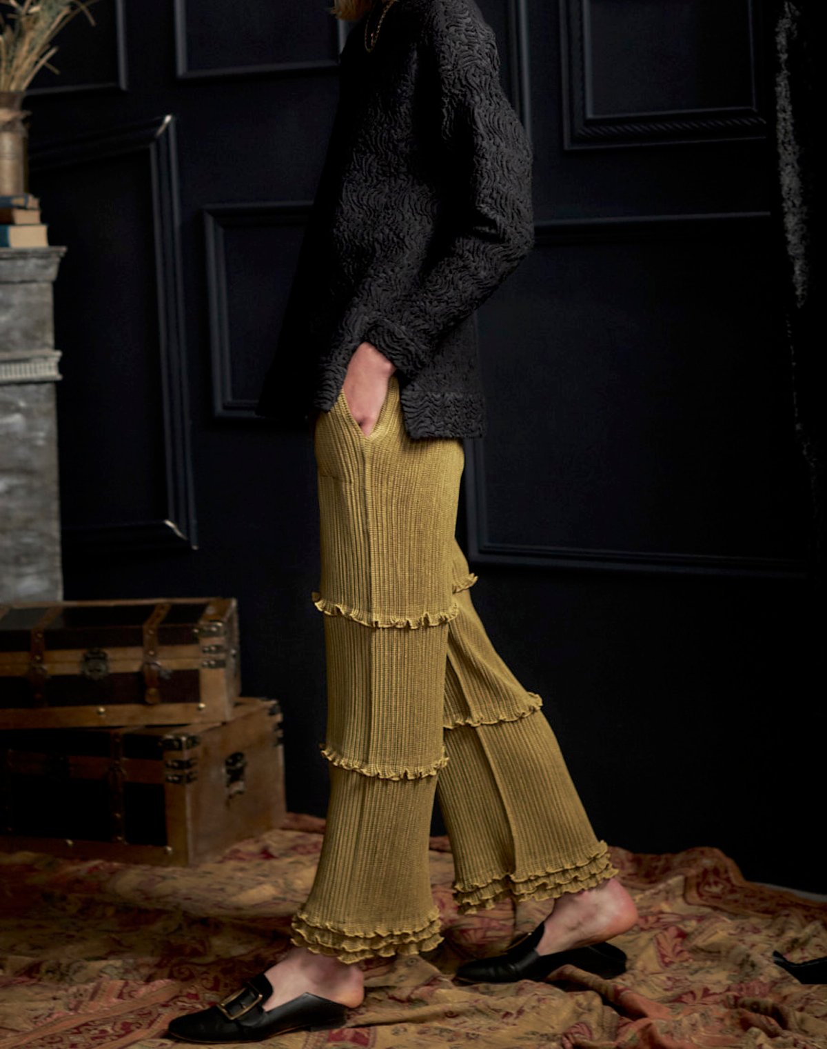 YABANE pleats pants | kwotias