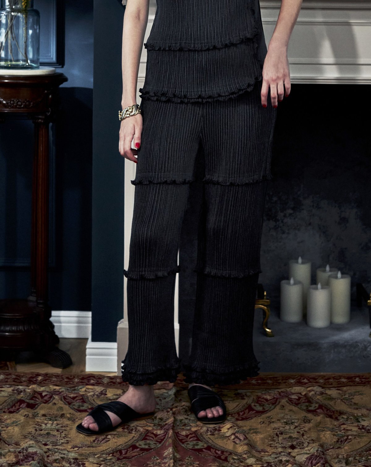 YABANE pleats pants | kwotias