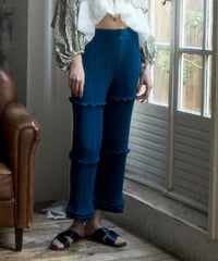 YABANE pleats pants(midnight blue)
