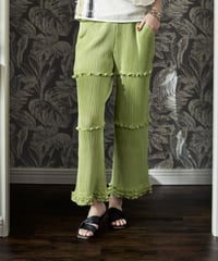 YABANE pleats pants(citrus）