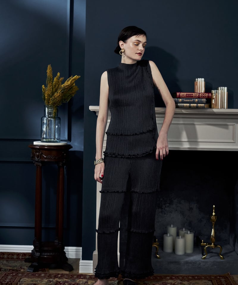 YABANE pleats pants | kwotias