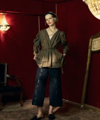 lake jacquard pants(black)