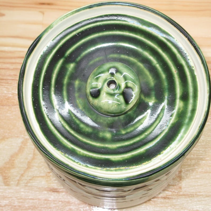 水指 織部 筒形 加藤五陶作 | 茶道具 錦昇園 ネットショップ店 水指 織部 筒形 加藤五陶作 | 茶道具 錦昇園 ネットショップ店
