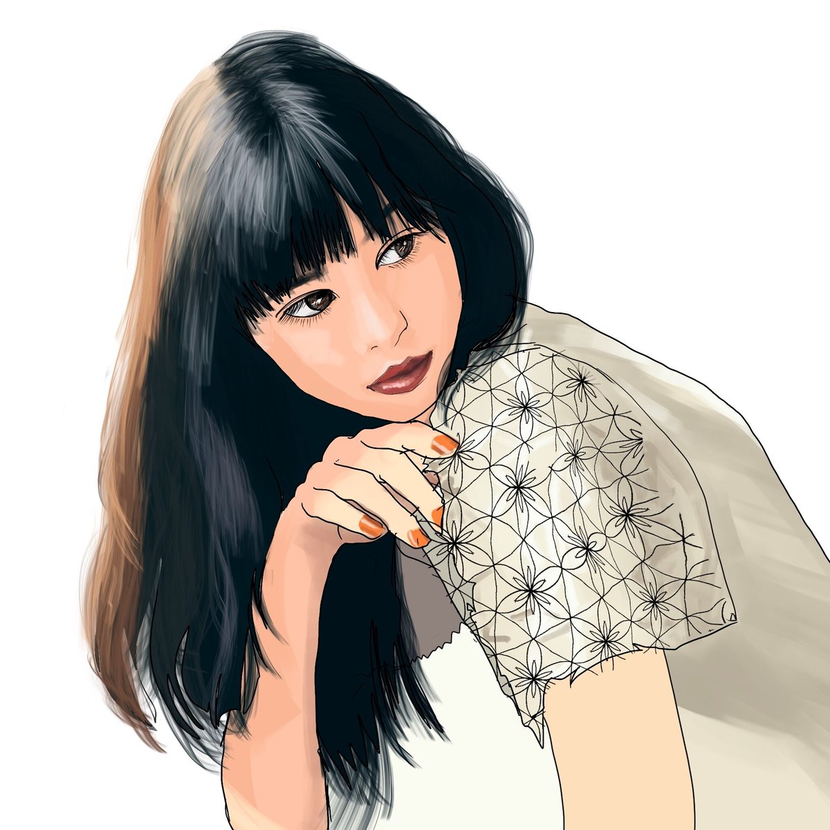 似顔絵付きスリーブ 最短納期3日☆商用OK☆リアルな似顔絵描きます | アダチプロダクツ