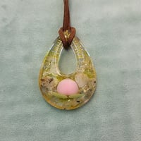 桃1個入り🍑金運のネックレスオルゴナイト(小)