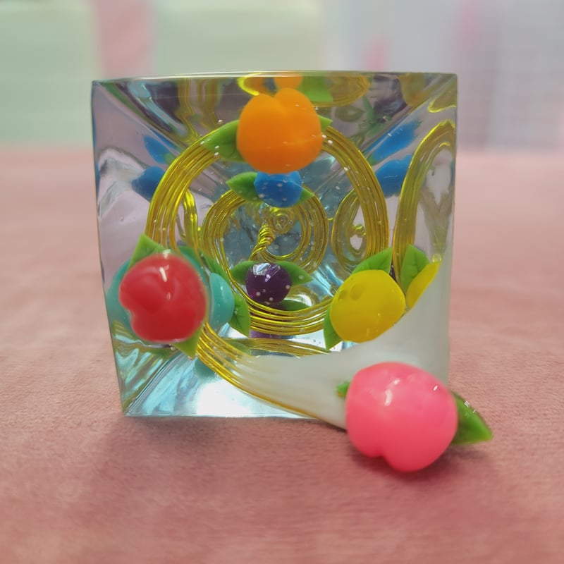 レインボー桃7個入り🍑🍑🍑🍑🍑🍑🍑匠の技が光る開運と癒しの