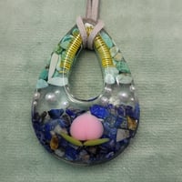 桃1個入り🍑厄除けのネックレスオルゴナイト(大)