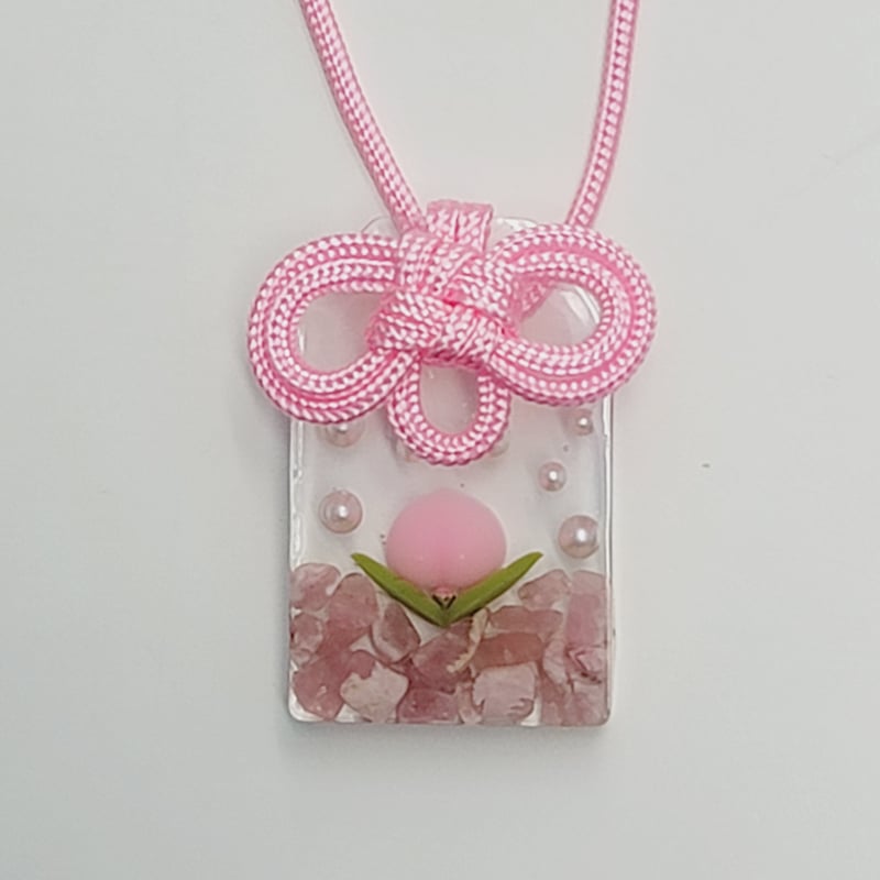 桃1個入り🍑お守りオルゴナイト | Peach Aura Online Shop
