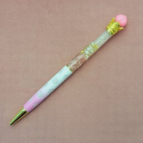桃付き🍑恋愛運のボールペンオルゴナイト