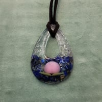 桃1個入り🍑厄除けのネックレスオルゴナイト(小)