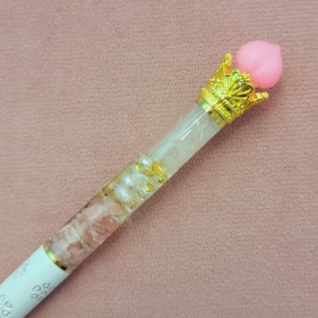 桃付き🍑恋愛運のボールペンオルゴナイト