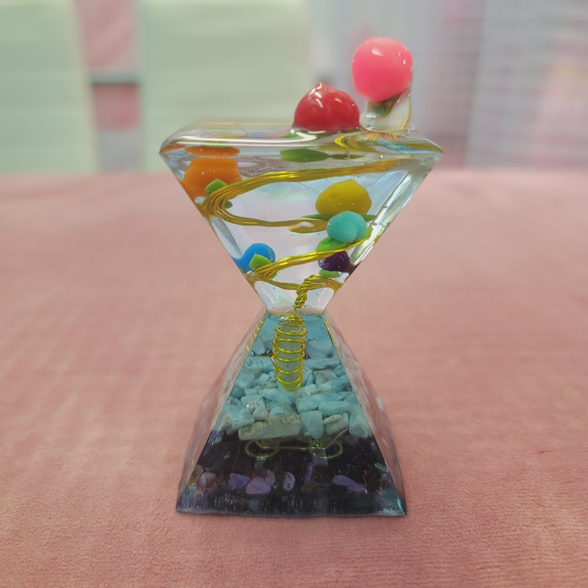 レインボー桃7個入り🍑🍑🍑🍑🍑🍑🍑匠の技が光る開運と癒しの