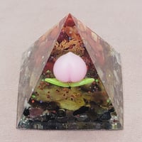飛び出し桃🍑健康長寿のオルゴナイト～桃神&龍神コラボ～