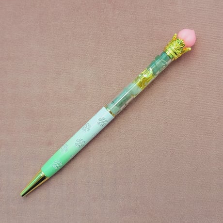 桃付き🍑癒しのボールペンオルゴナイト