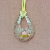 桃1個入り🍑恋愛運のネックレスオルゴナイト(小)