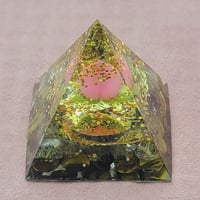 桃1個入り🍑金運金ピカギラギラオルゴナイト～桃神&龍神コラボ～