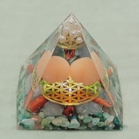 桃2個入り🍑🍑夫婦円満と健康長寿のオルゴナイト