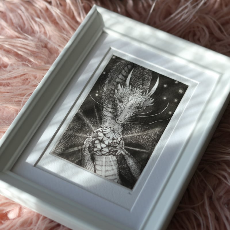 2024年干支・辰 銅版画作品 「白龍」 | AZURE design