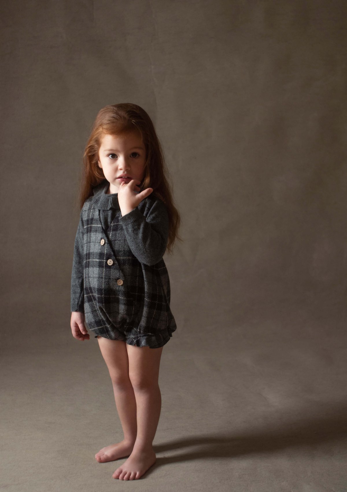 popelin Woollen crossover romper suit