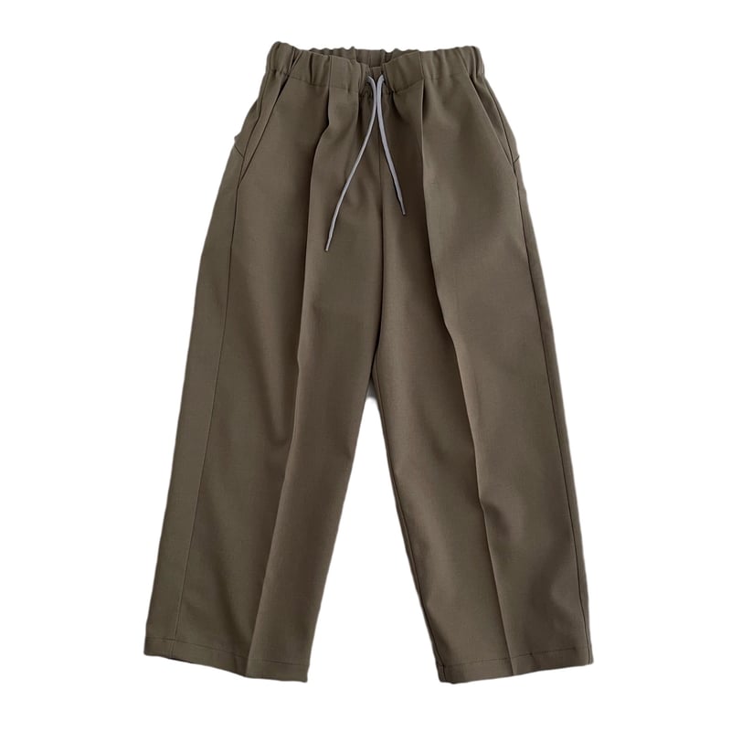 MOUN TEN. マウンテン|stretch twill wide 1tuck (khaki...