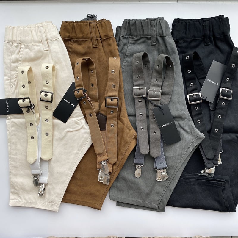 ヌヌフォルムnunuforme 新型バギーパンツ サイズ2 サスペンダー付き 楽天市場】nunuforme バギーパンツの通販