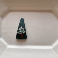 「tiny flora」限定クリスマスツリー手刺繍｜Christmas tree hair clip