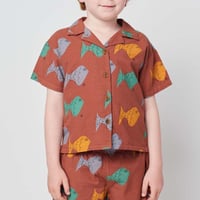 BOBO CHOSES（ボボショーズ）Multicolor Fish all over woven shirt