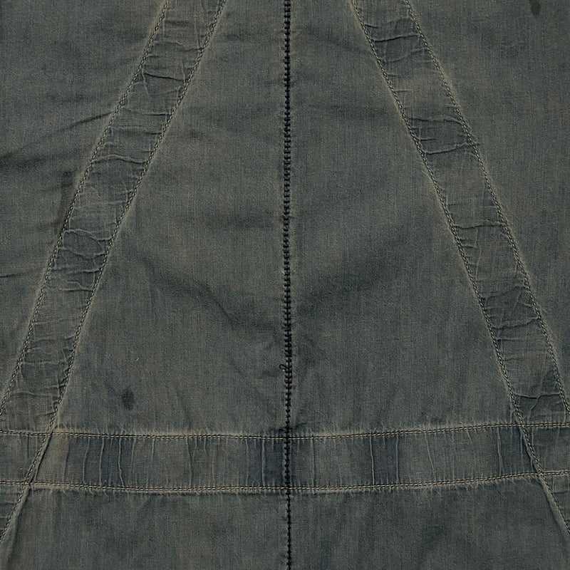 Slash Seam HBT Work Shirt With Damaged (FROM CO