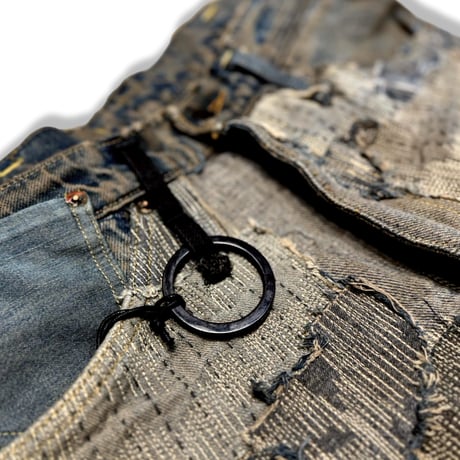 100 YEARS WORK FLARE JEANS INSIDE-OUT (517b)