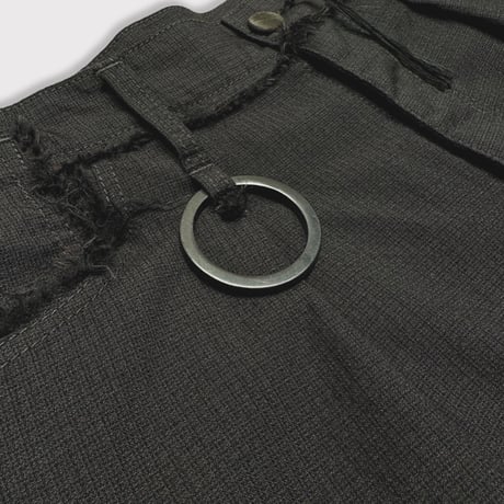 Slash Seam Twist Wide Trousers(VIRGIN WOOL)CHECK
