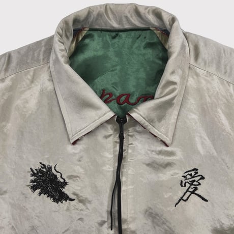 x A PUZZLING HOME Souvenir Love Jacket(TWO FACE) OFF