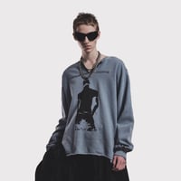 Bootleg Crew Sweat With Repaired(A MAN'S SHADOW)STAIN
