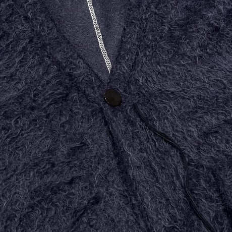 TIMELESS  CUT OFF 1B MOHAIR CARDIGAN MIDNIGHT(ITALIAN MOHAIR KNIT)