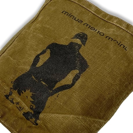 BOOTLEG MAIL BAG(ITALIAN VINTAGE LINEN CANVAS)BLACK