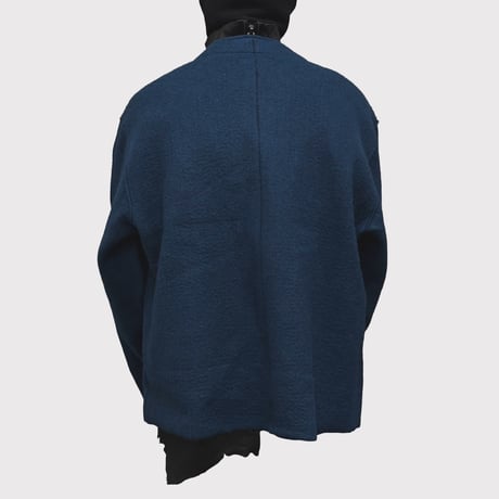 Cut Off 1B Cardigan(NEEDLE SHAGGY MOHAIR)KLEIN