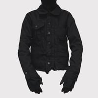 Deconstructed Denim Trucker(KOJIMA) BLACK