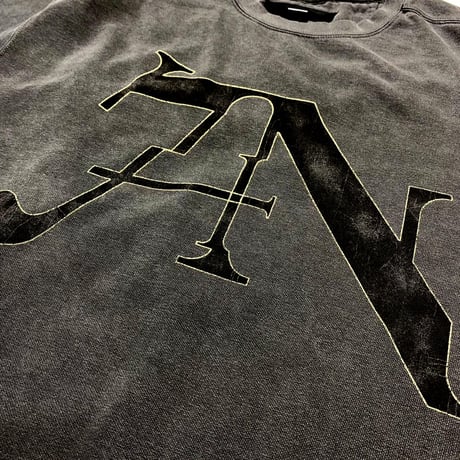 BOOTLEG CREW SWEAT(7SINS)AGED BLACK