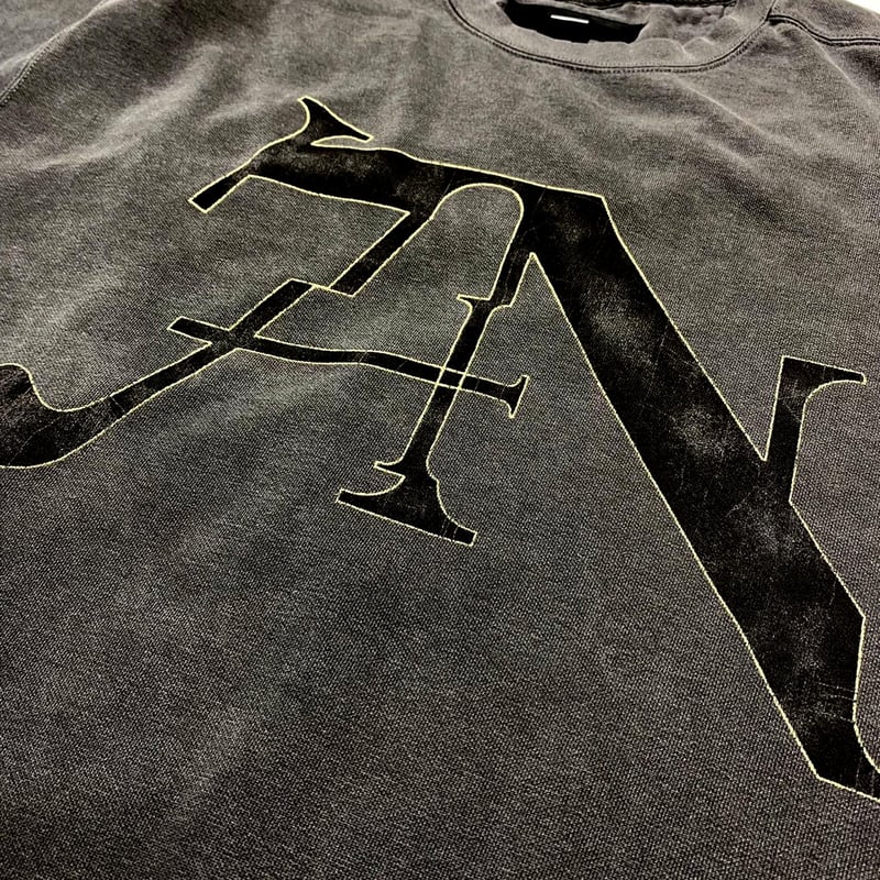 トップス minus BOOTLEG CREW SWEAT DAGED BLACK BOOTLEG CREW SWEAT(7SINS)AGED BLACK | MINUS OFF