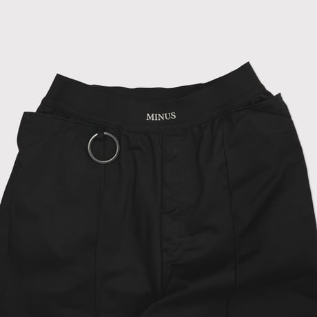 Home Trousers With Night-Cut(AGED TWILL) BLACK