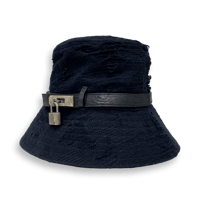 TIMELESS BUCKET (ITALIAN SHOULDER LEATHER&ORIGINAL BORO JACQUARD)