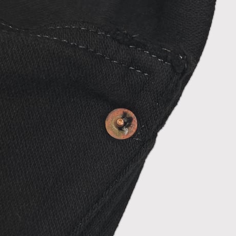 Home Flare Jeans With Damaged(INLAY DENIM) BLACK