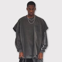 Pocket TunicWith Damaged(AGED BLACK)