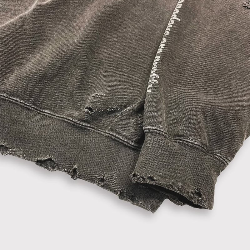 BOOTLEG CREW SWEAT(BLACK SHINE)AGED BLACK with