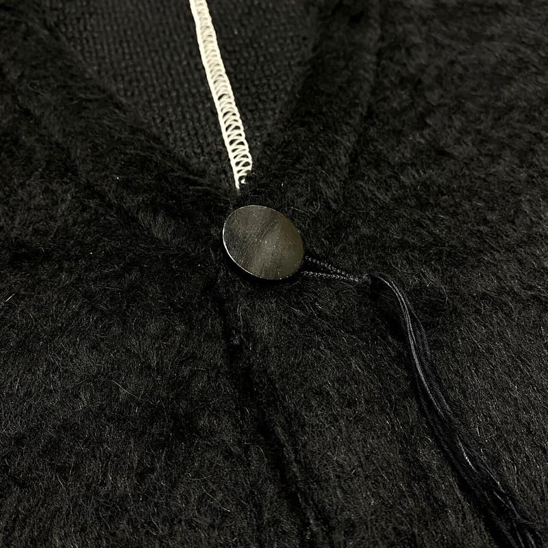TIMELESS CUT OFF 1B CARDIGAN マイナス TIMELESS CUT OFF 1B CARDIGAN NOIR(LIKES MOHAIR