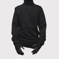 RESTOCK-BOOTLEG CREW SWEAT(BLACK SHINE)AGED BL